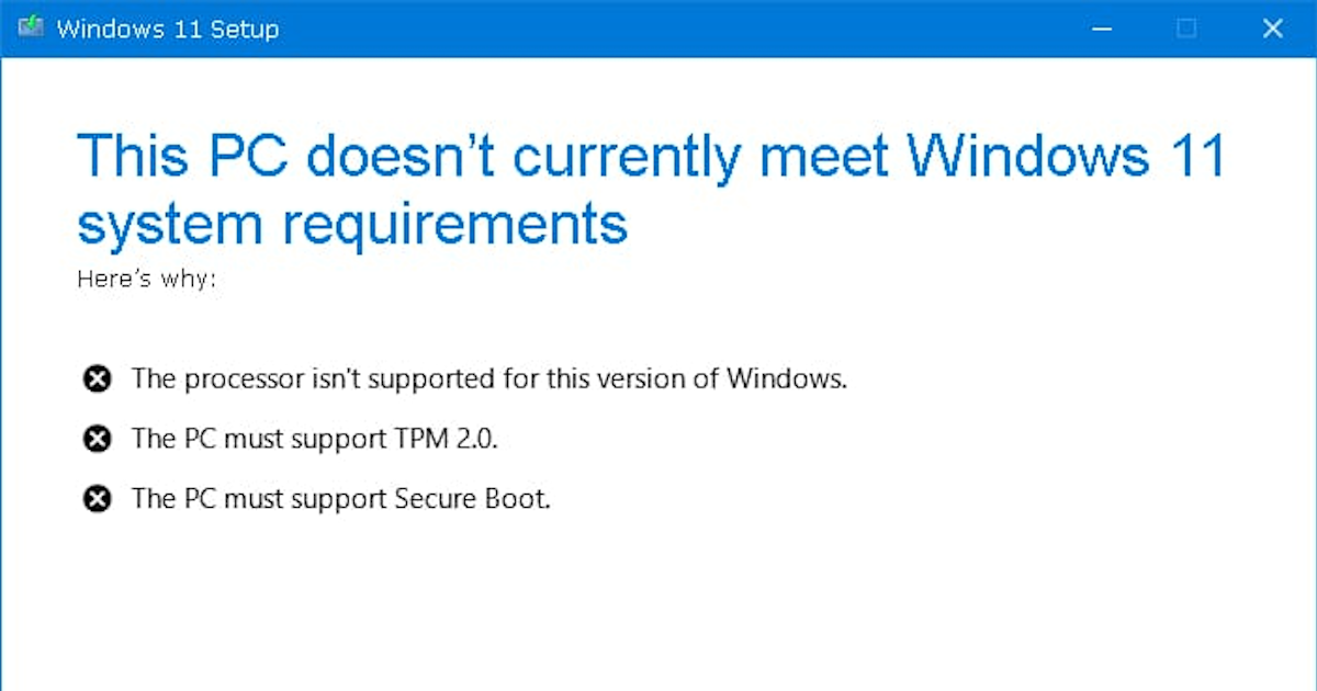 Install Windows 11 on an Unsupported System